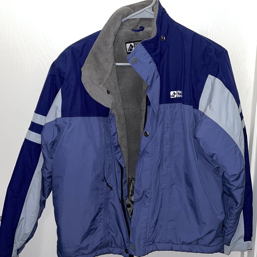 Puffy winter ski jacket